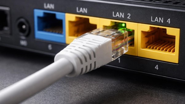 A wired Ethernet connection removes wireless interference and delivers more consistent latency for gaming.