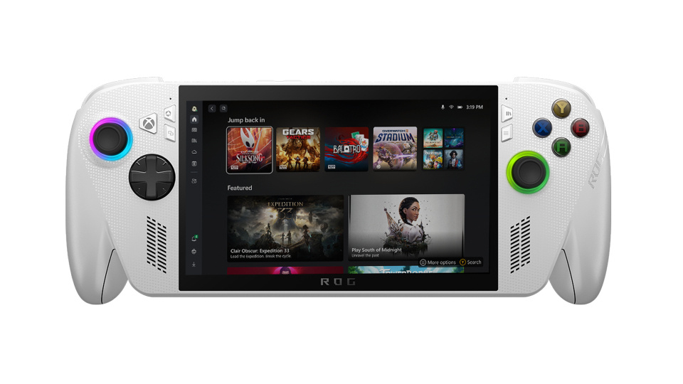 Picture of handheld gaming console.