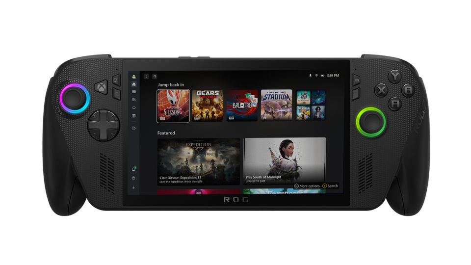 Picture of handheld gaming console.