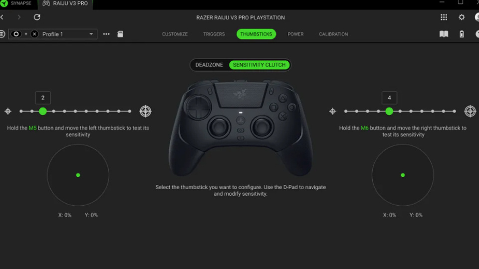 Picture of a controller software.