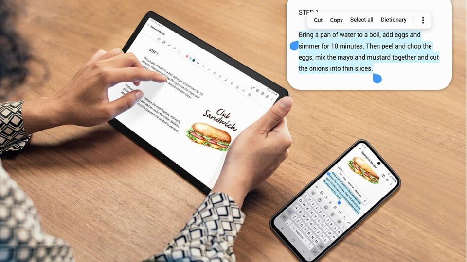 Picture of a tablet.