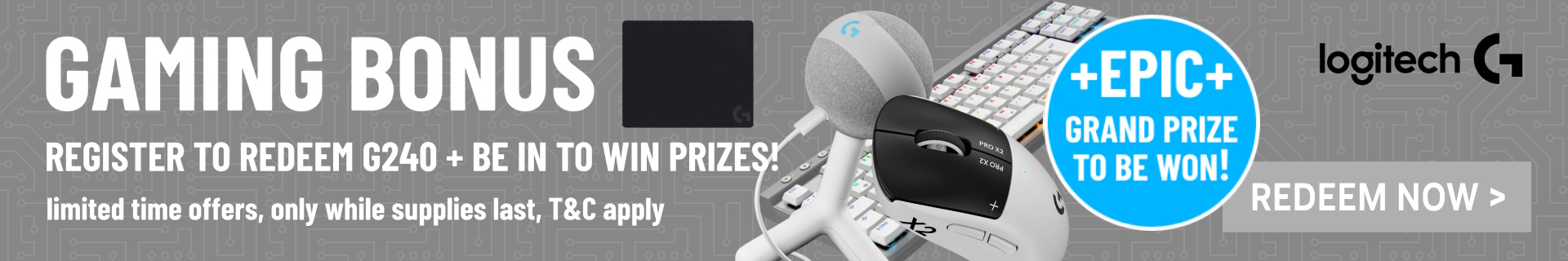 Picture of Logitech G Gaming PC Promotions at PB Tech