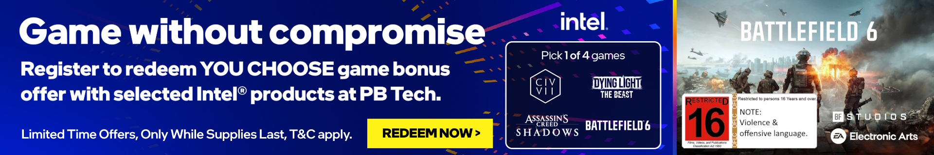 Picture of Intel Master Key YOU CHOOSE GAME BONUS at PB Tech