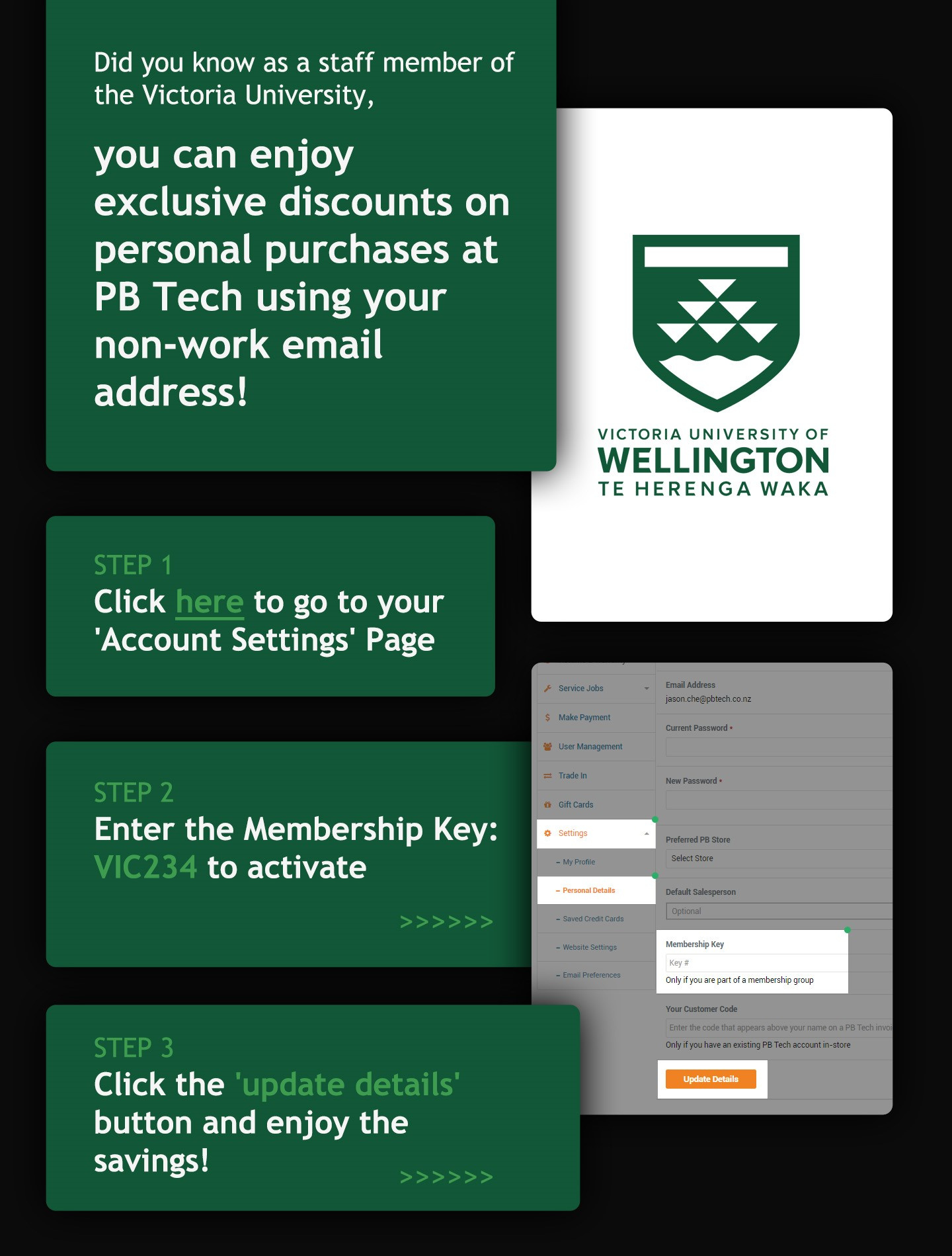 Victoria University Staff