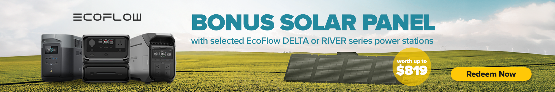 EcoFlow Bonus Solar Panel Redemption