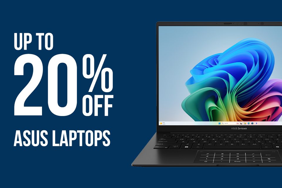 Up to 20% off ASUS Laptops