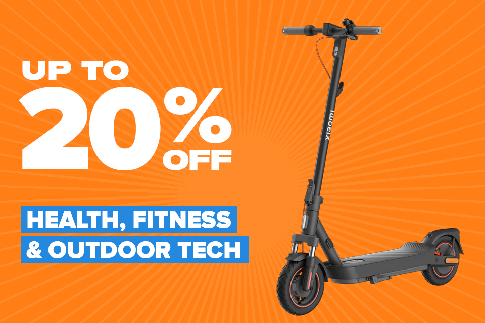 Up to 20% off Health, Fitness & Outdoor Tech