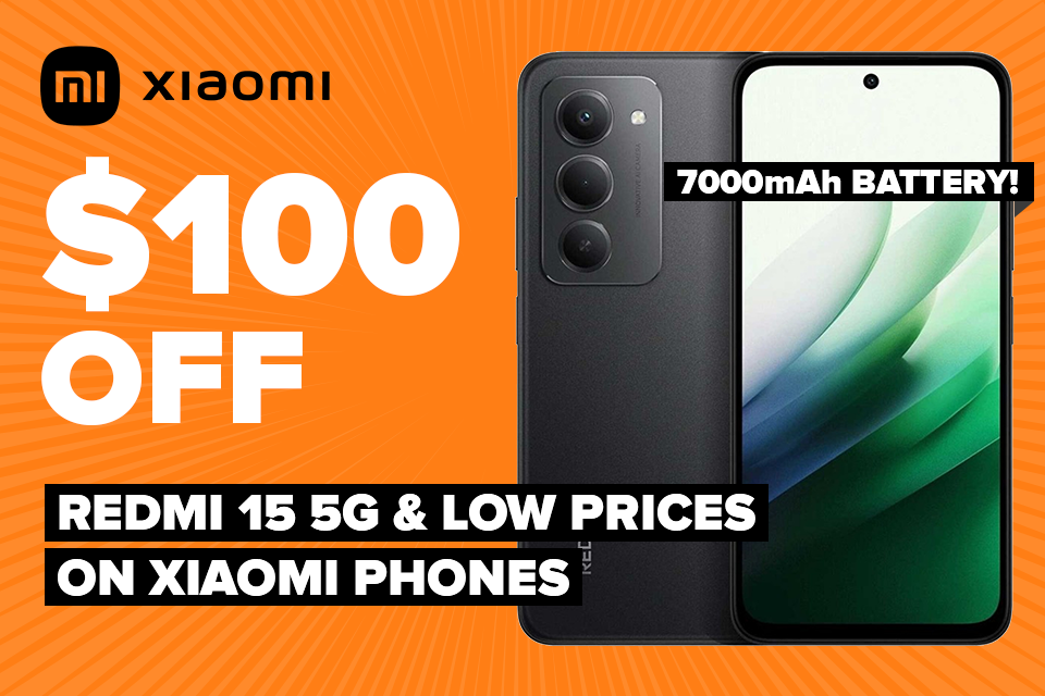 $100 off Redmi 15 5G & Low Prices on Xiaomi Phones