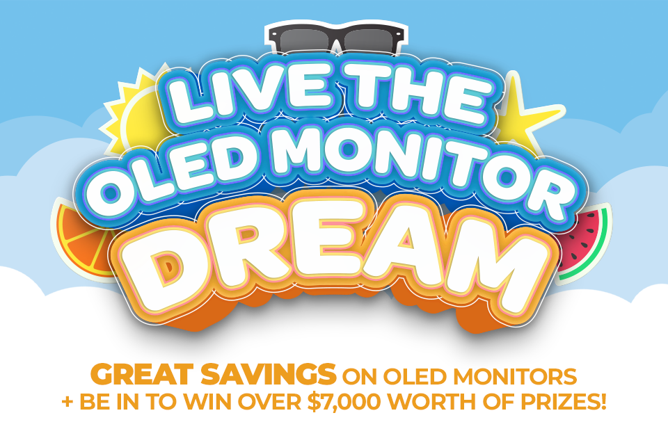 Save on OLED Monitors + be in to win!