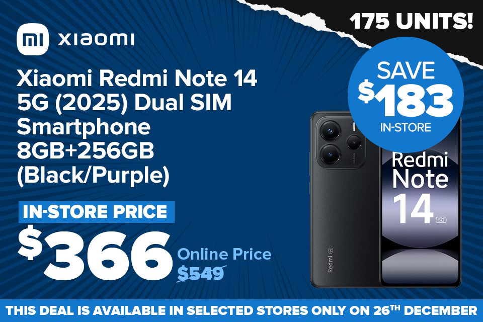 ONLY AVAILABLE AT SELECTED STORES ON 26TH DECEMBER