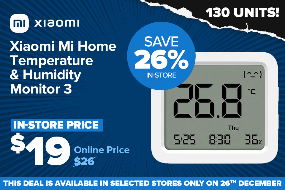 ONLY AVAILABLE AT SELECTED STORES ON 26TH DECEMBER