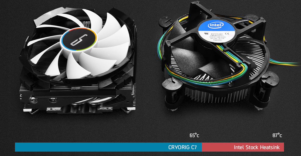 intel stock cooler cfm