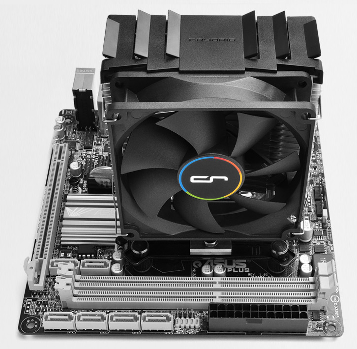 cryorig m9i 92mm fan intel cpu cooler increased air exhaust