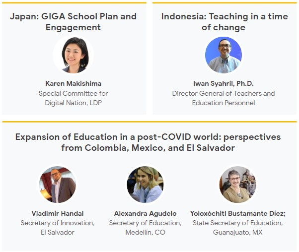 Speakers for Google's Anywhere School virtual event