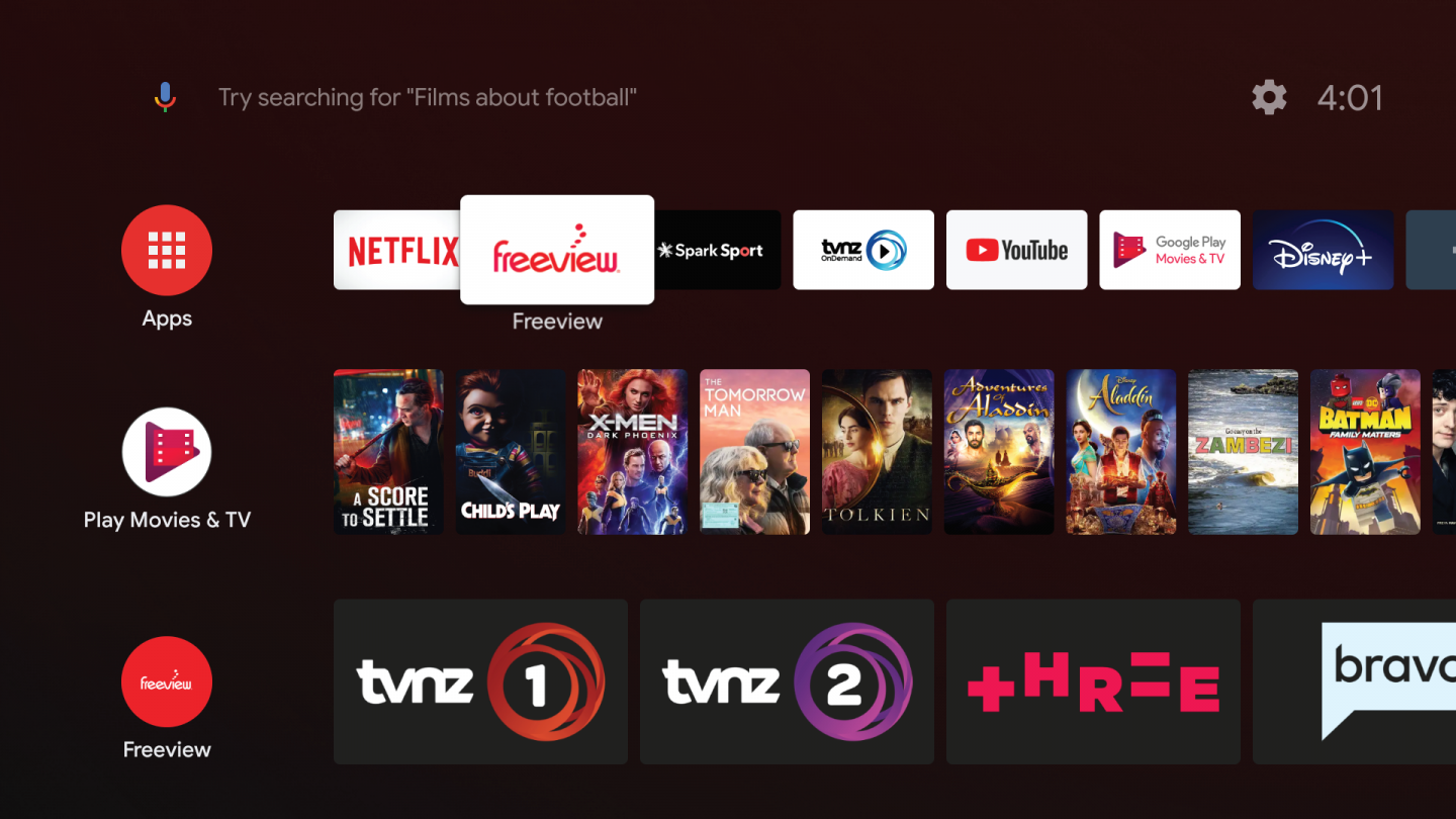 Buy the DishTV SmartVu+ 4K UHD Android 9 TV Box Freeview Aerial , ( A7070 ) online