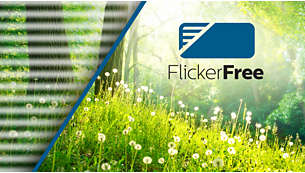 Less eye fatigue with Flicker-free technology