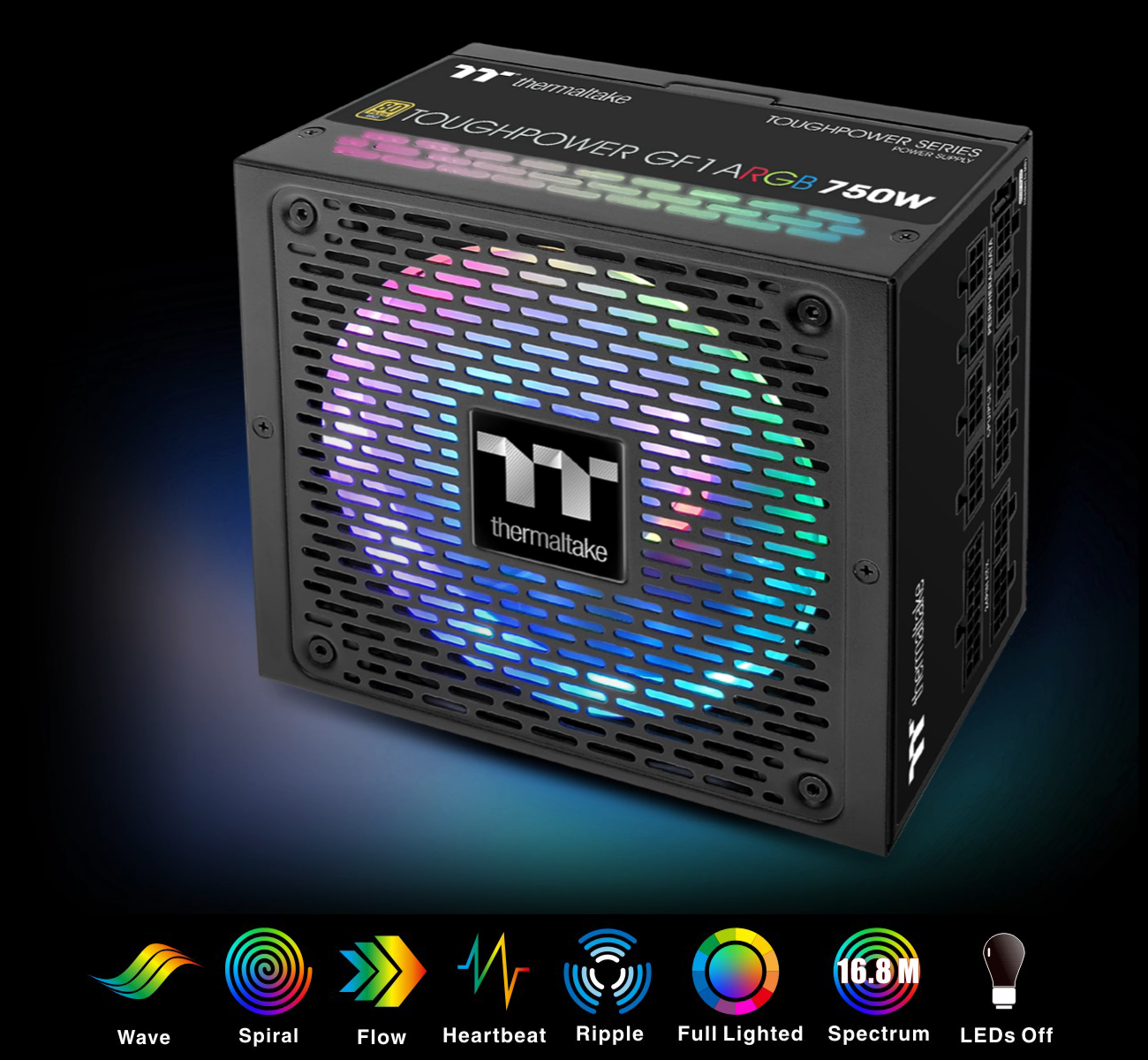 Buy the Thermaltake Toughpower GF1 750W Power Supply Gold ARGB