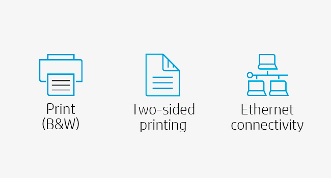 black white two-sided printing ethernet connectivity