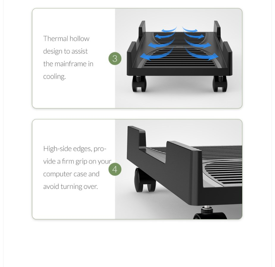 Buy the Orico PC Case Rolling Stand ( CPB3BK ) online