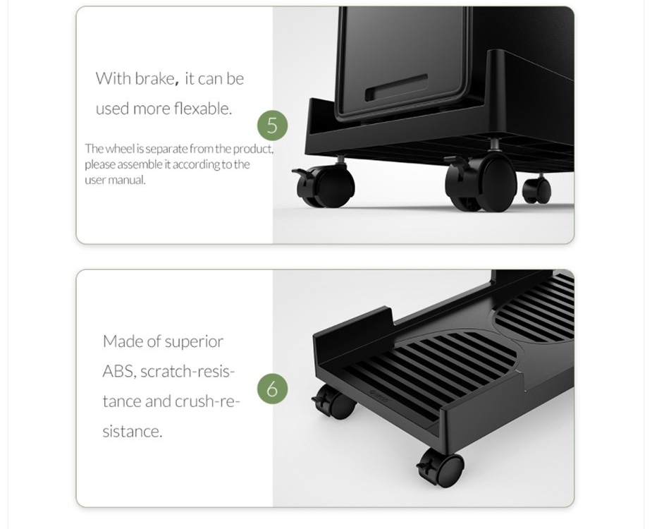 Buy the Orico PC Case Rolling Stand ( CPB3BK ) online