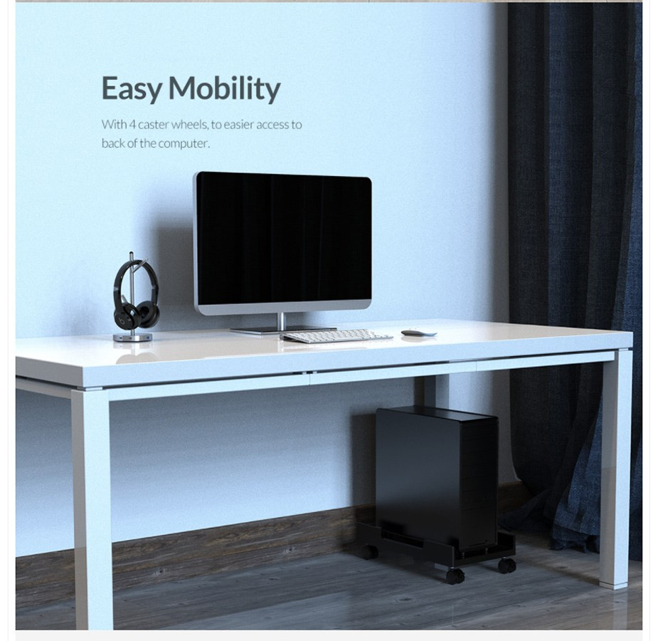 Buy the Orico PC Case Rolling Stand ( CPB3BK ) online PBTech.co.nz