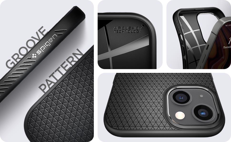 Buy the Spigen iPhone 13 mini (5.4") Liquid Air Case Matte Black Slim