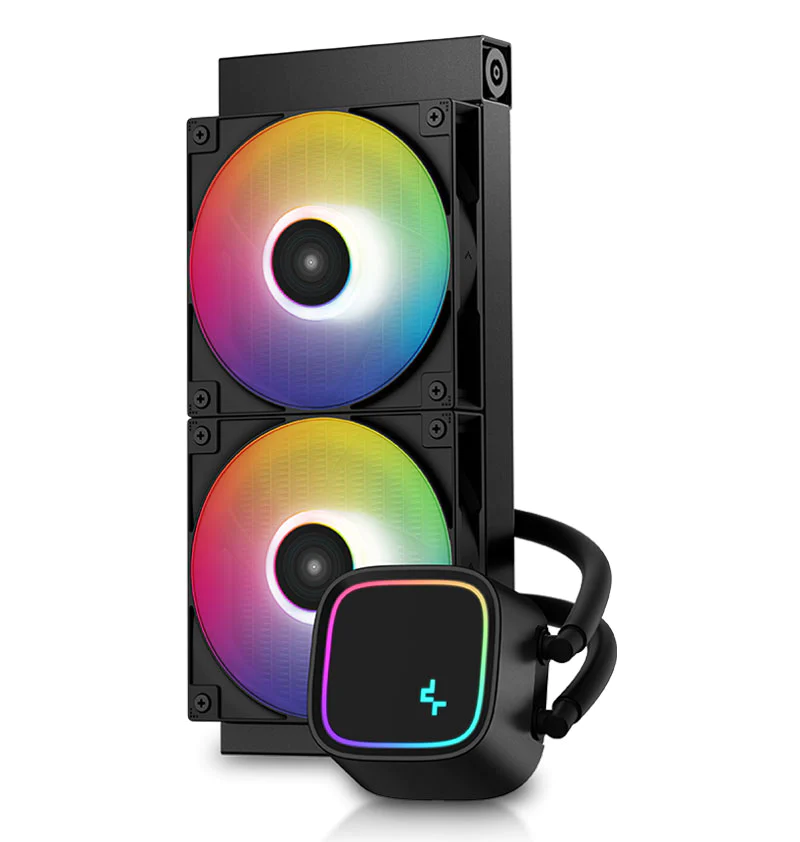 Buy the DEEPCOOL LE500 240mm AiO Water Cooling with Static LED Fans, Black,... ( RLE500BKLNMC