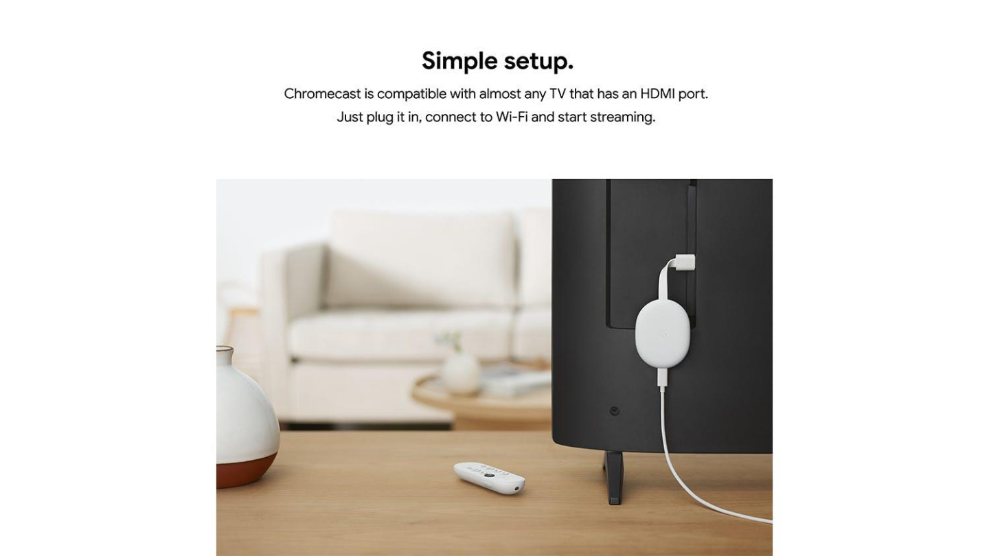 Buy the Google Chromecast with Google TV HD Snow ( GA03131AU