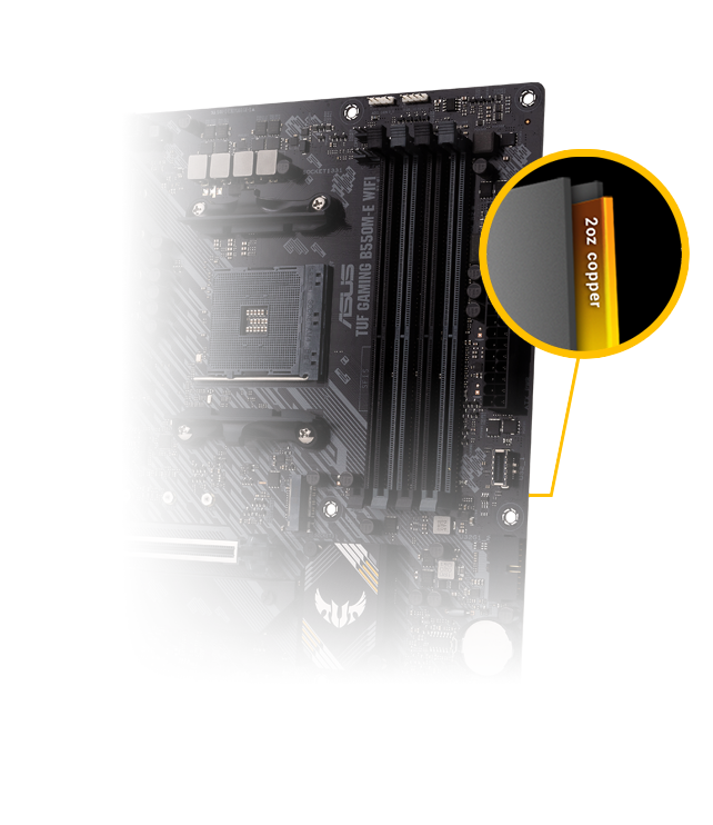 Buy the ASUS TUF GAMING B550ME WIFI mATX Motherboard For AMD Ryzen 3rd