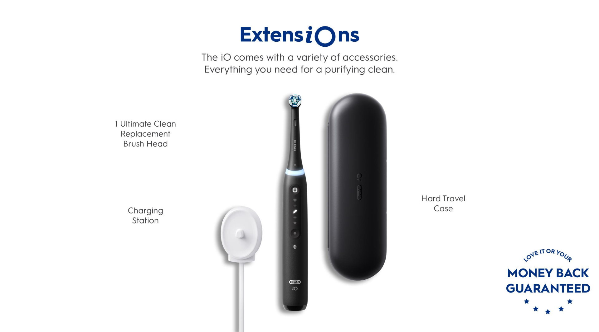 Buy the OralB iO Series 5 Electric Toothbrush (Black) with charging