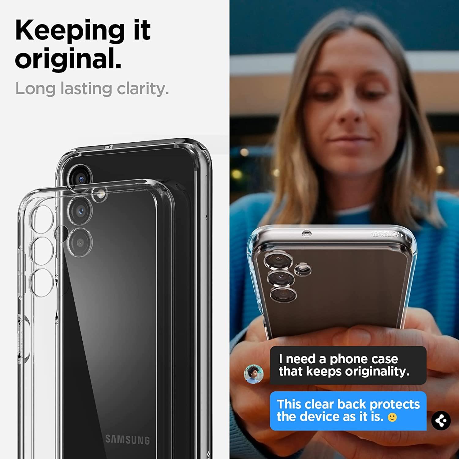 Buy the Spigen Galaxy A14 4G (2023) Ultra Hybrid Case Crystal Clear