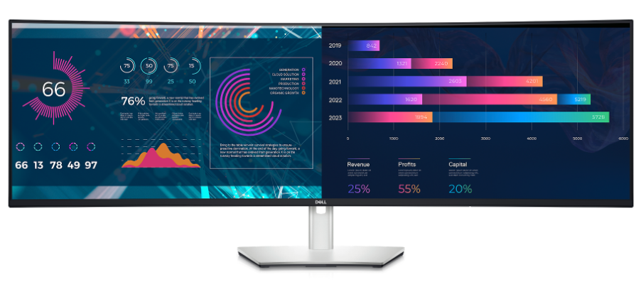 Dell UltraSharp U4924DW 49 Super UltraWide Curved