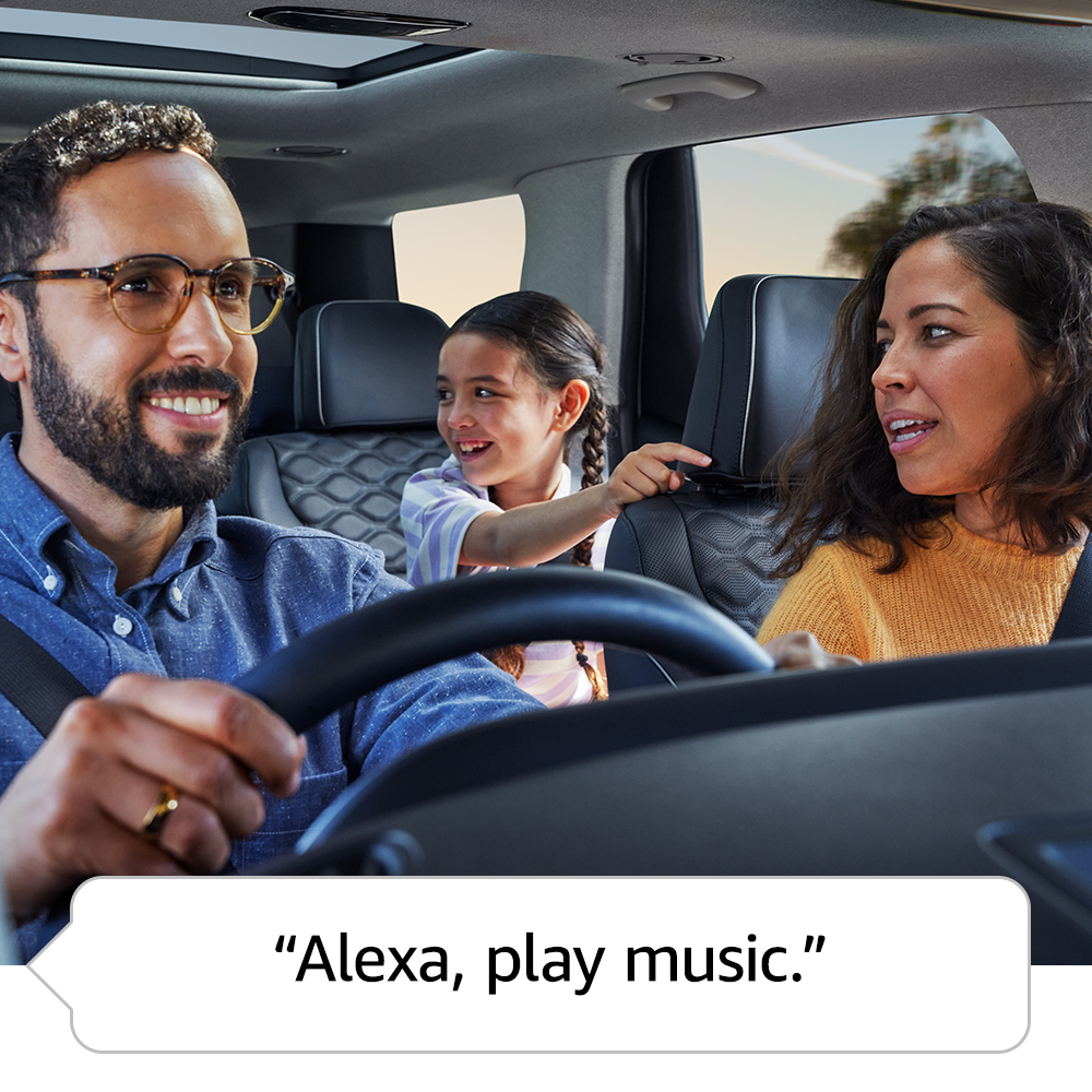 Buy the Amazon Echo Auto (2nd Gen) Handsfree Alexa Car Accessory Slim Design... ( B09Y1GZR7T