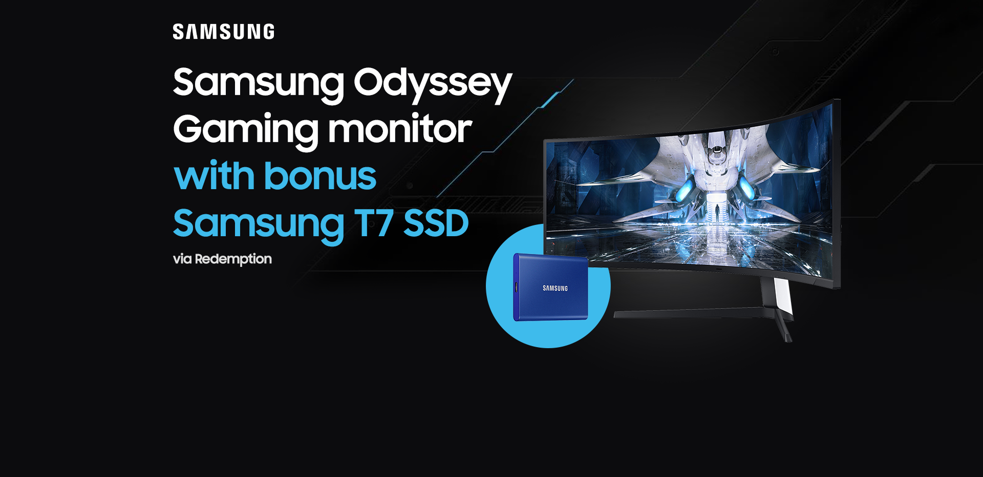 Samsung Odyssey Gaming Monitor Redemption Bonus 