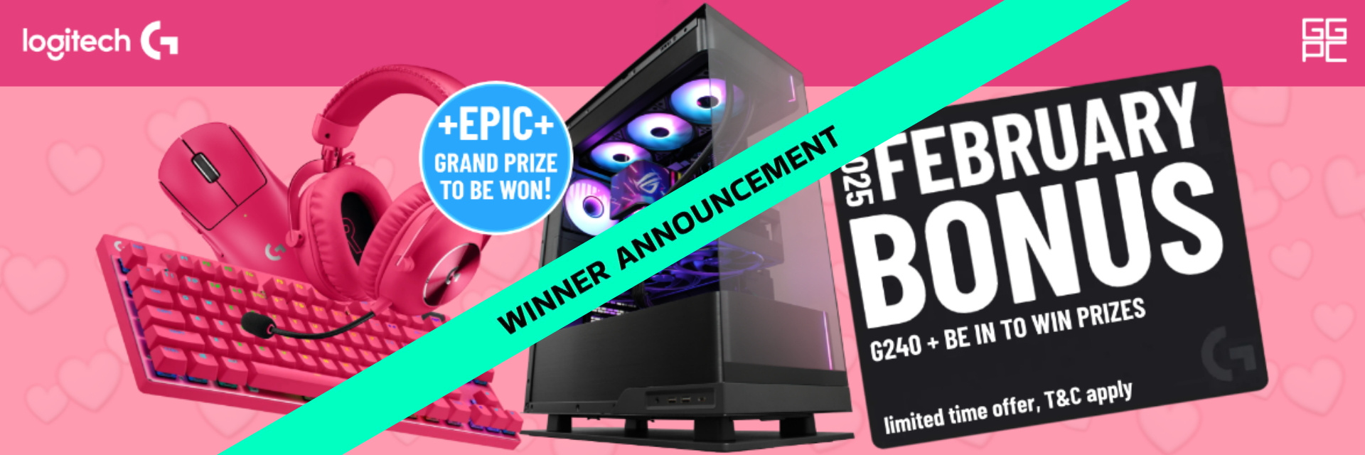 Picture of Logitech GGPC February 2025 Winner Announcement at PB Tech