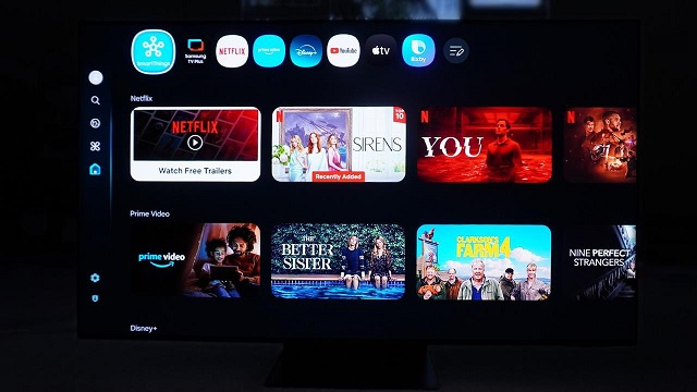 The Tizen OS/One UI on the Samsung OLED S95F (2025)