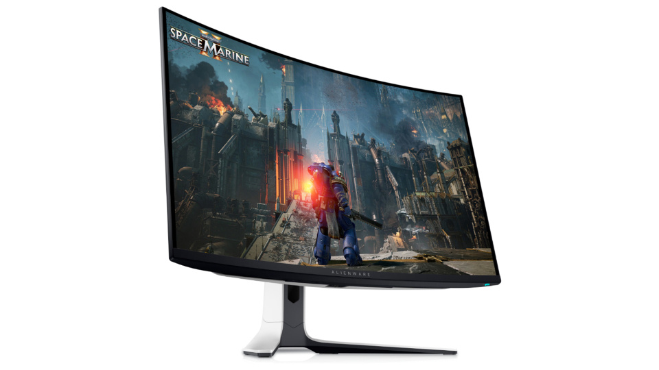 Picture of Dell Alienware monitor.