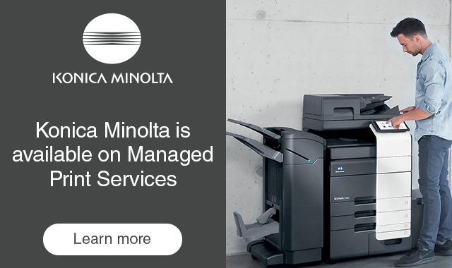 Konica Minolta is available on Managed Print Services
