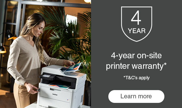 4-year on-site printer warranty