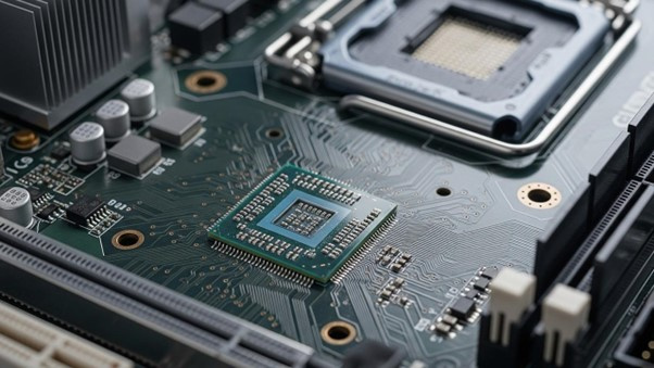 Integrated graphics are a small chip built directly onto the motherboard, sharing the computer's memory and power.