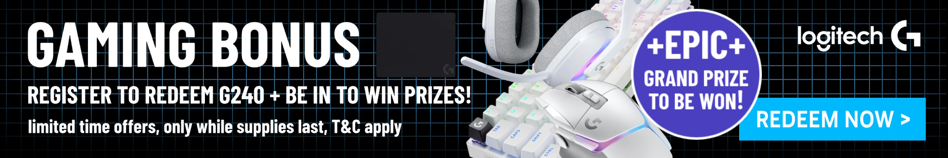 Picture of Logitech G Gaming PC Promotions at PB Tech
