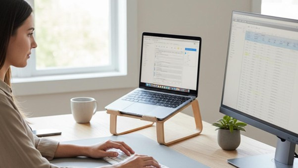 For long hours of study or remote work, proper ergonomics are key. Consider a setup with an external keyboard, mouse, and a raised stand to keep you comfortable and productive.