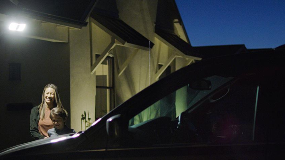 Picture of floodlight camera.