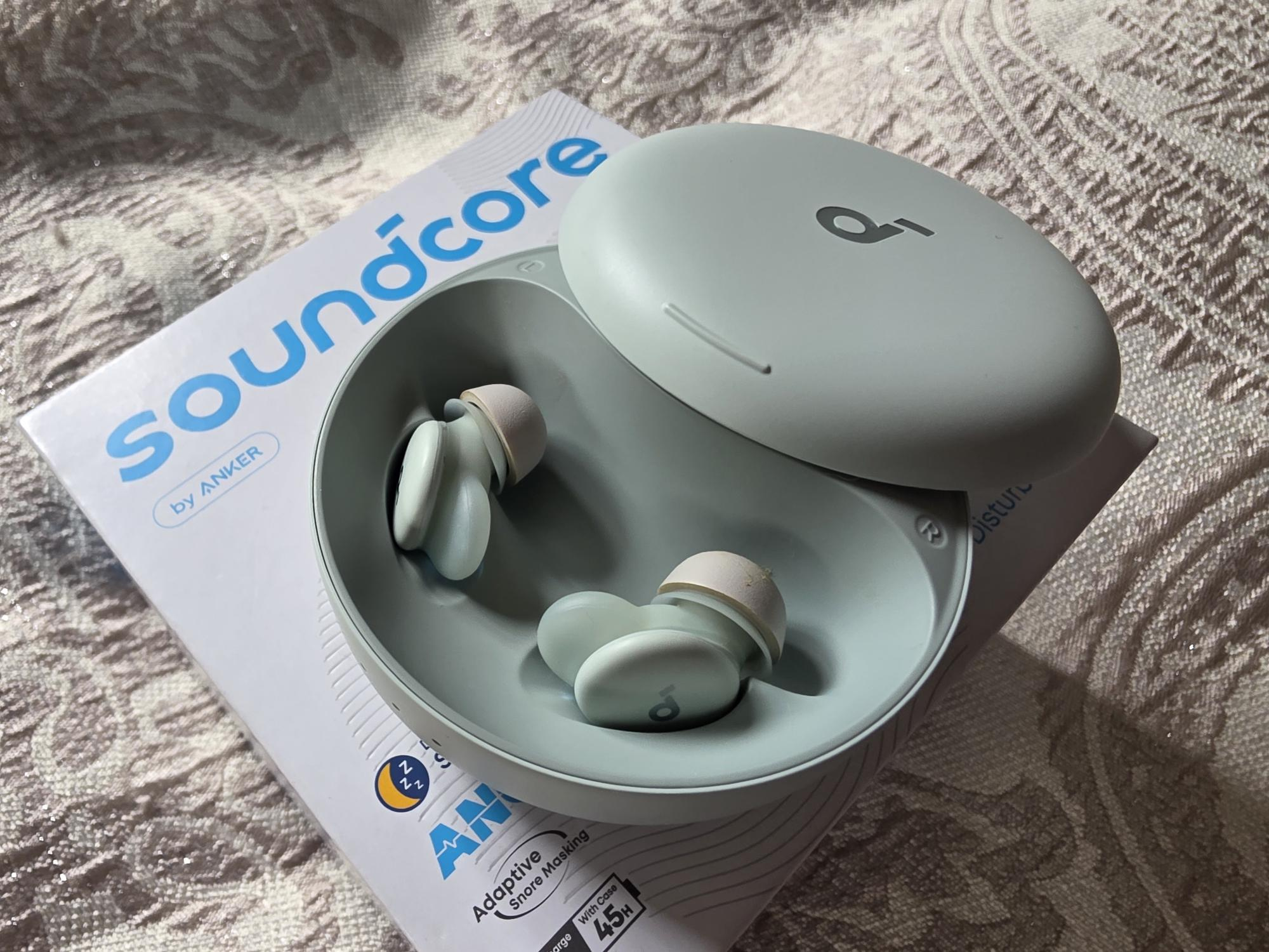 Soundcore Sleep A30 case and buds