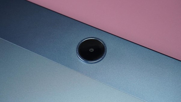 The centred 5MP rear camera looks different but keeps the tablet stable when used on a desk or flat surface.