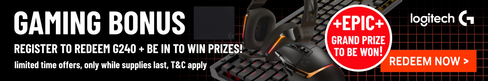 Picture of Logitech G Gaming PC Promotions at PB Tech