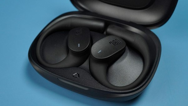 The case is on the larger side, necessary for the ear-hook shape but still easy to carry.