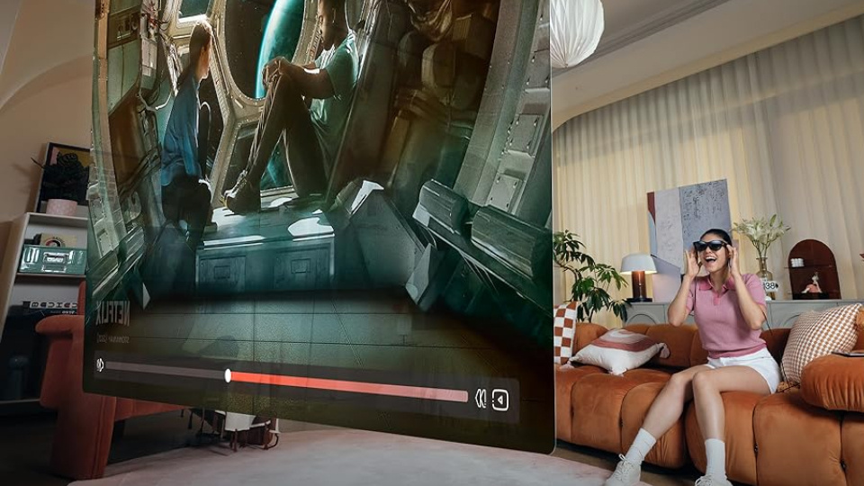 Picture showing Xreal Air 2 Pro features.