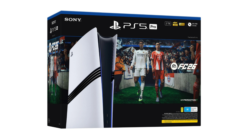 Picture of PlayStation 5 Pro FC26 bundle.