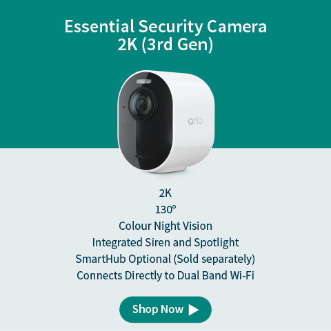Arlo Essential Security Camera 2K (3rd Gen)